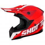 Шлем кроссовый SHOT PULSE AIRFIT красный/белый глянцевый, XS
