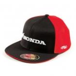 Кепка Factory Effex Honda Horizontal Flex-Fit Hat Черно-Красная S-M