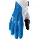 Перчатки для мотокросса Thor Draft бело - голубые M