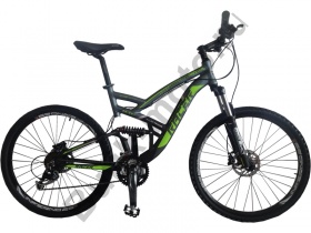 Двухподвесный велосипед Racer 26-231 disk серо-зеленый
