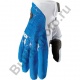 Перчатки для мотокросса Thor Draft бело - голубые S
