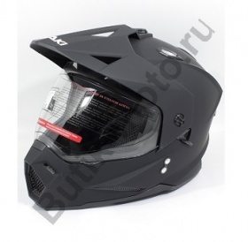 Шлем мотард ATAKI JK802 Solid черный матовый, M