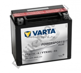 Аккумулятор VARTA AGM 12V 18Ah 250A  (YTX20L-BS, YTX20HL-BS, YB16L-B, YB18L-A)