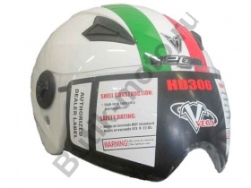 Шлем скутерный VEGA HD306 WHITE M