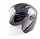 Шлем (открытый со стеклом + очки) Ataki JK526 Carbon ченый/серый глянцевый, S